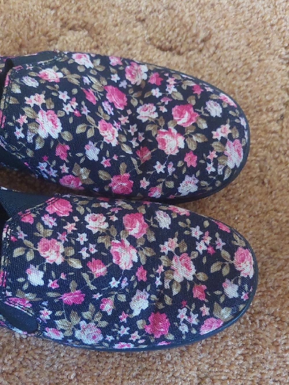 Dr. Martens Black Floral Slip-On Sneakers - Picture 3 of 7